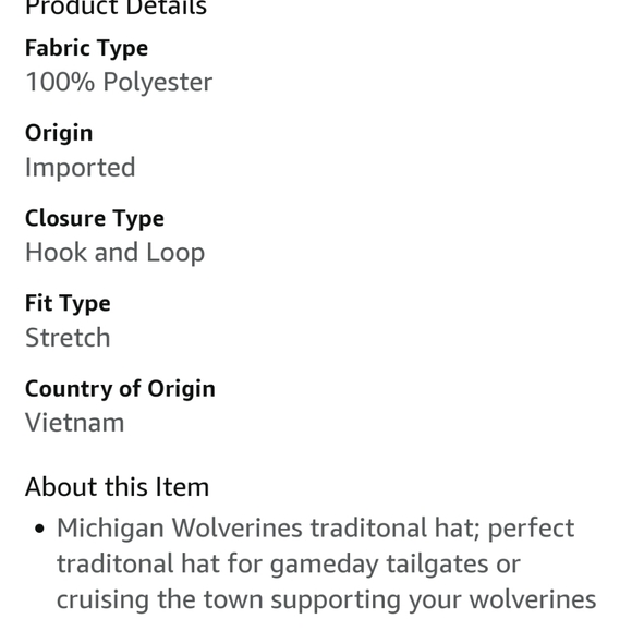 NWT Men's Michigan Wolverines Top Of The World Adjustable Hat - Picture 9 of 9